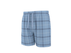 Pantaloni scurți de pijama bărbătești ESMARA MEN, albaștri, cu imprimeu în carouri.