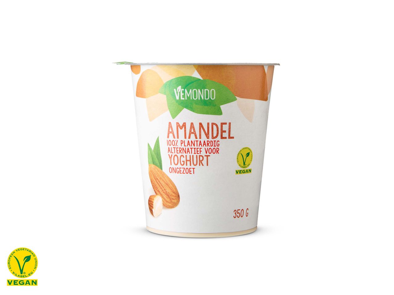 Vemondo vegan amandelyoghurt, 350g.