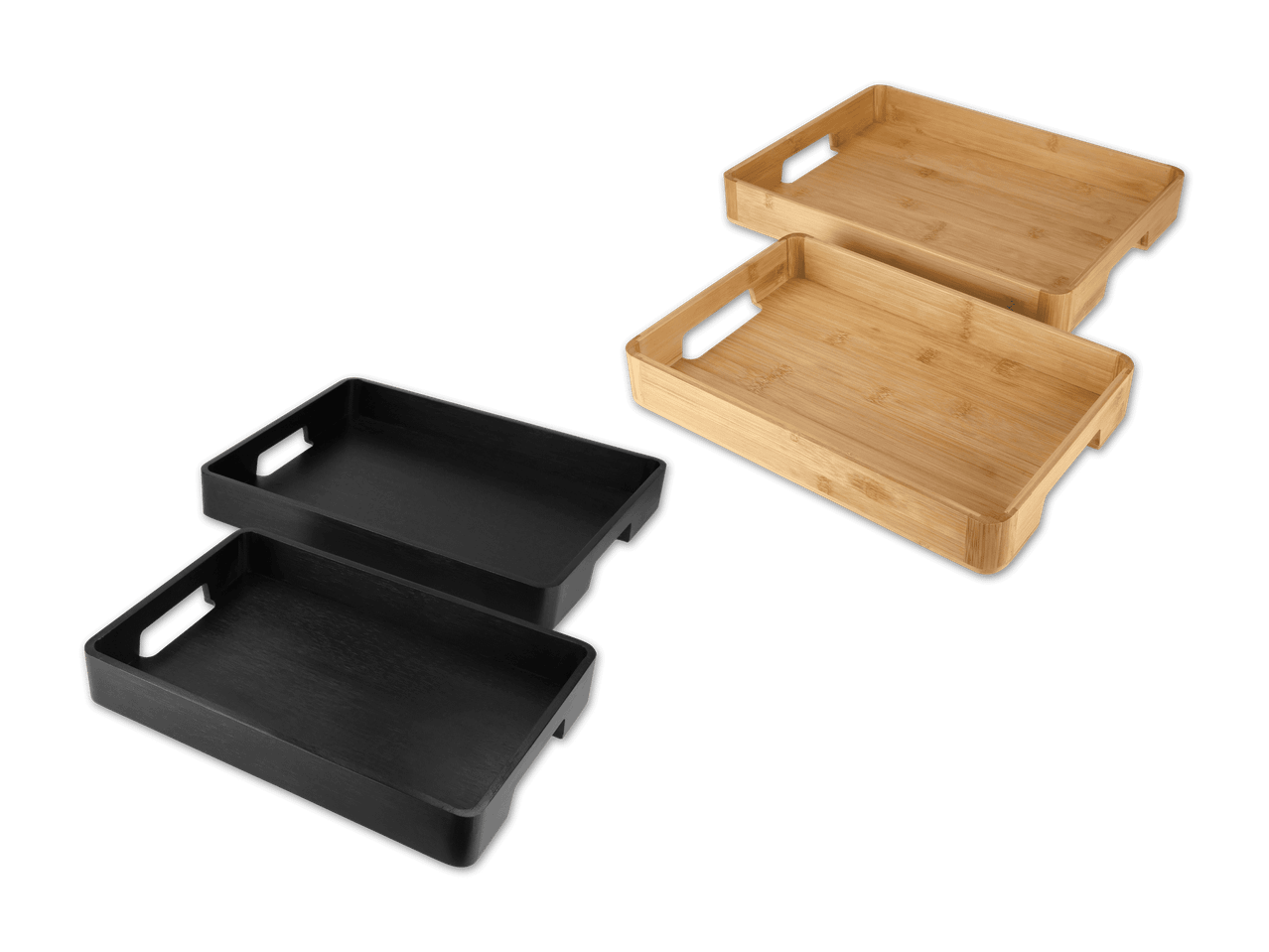 SILVERCREST Bambus-Tablett-Set, 2 Stck | Lidl