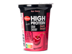 Milbona High Protein zure kers kwarkdessert.