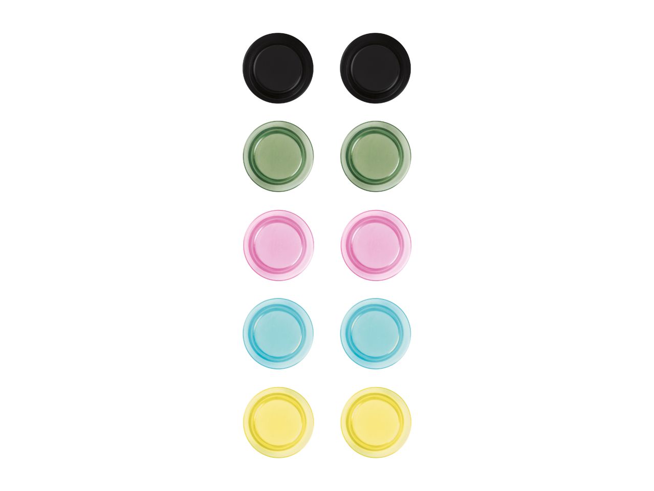 Colourful Transparent Magnets - 10 Pieces