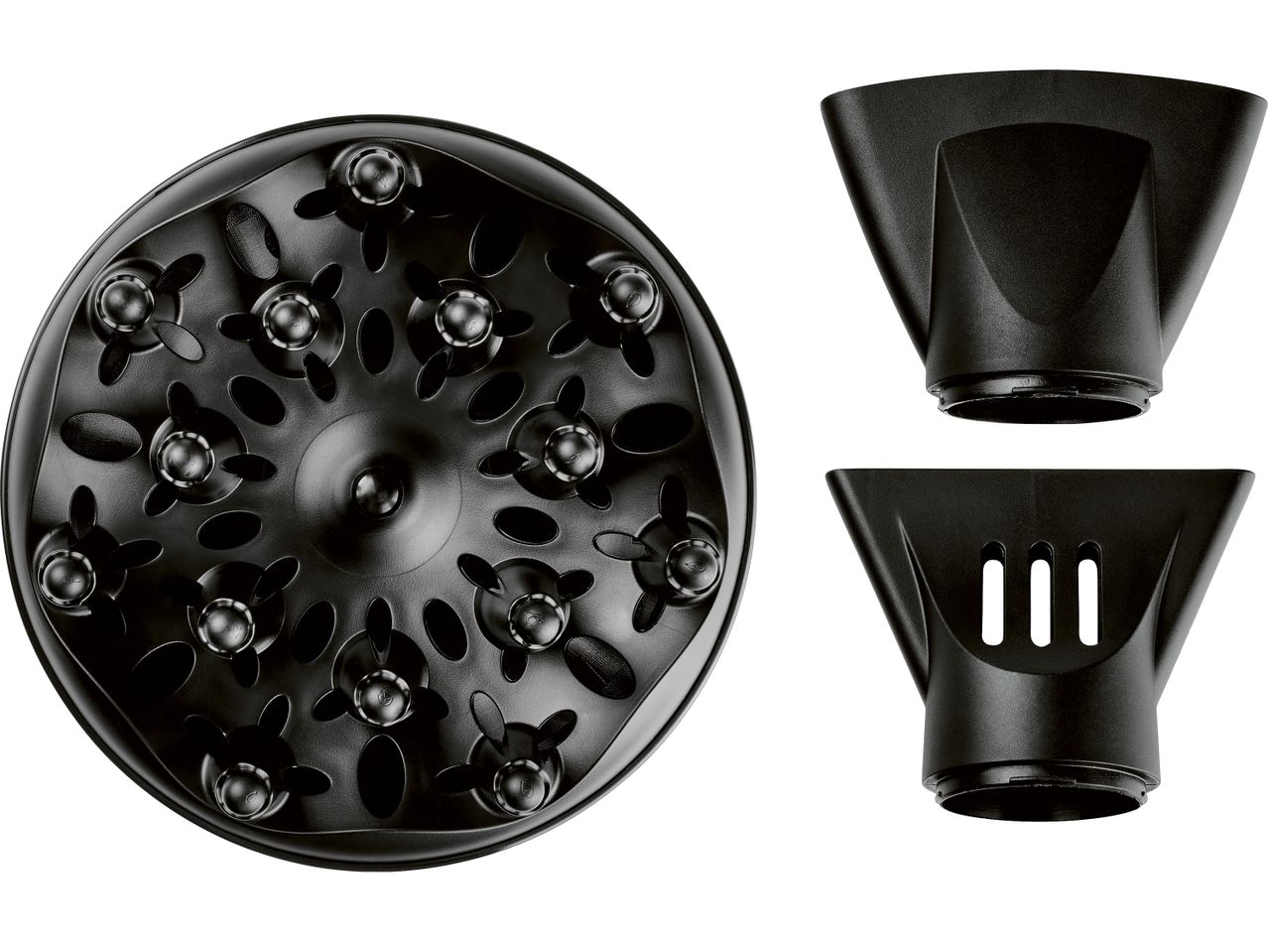 Приставки за сешоар: дифузер и два концентратора.