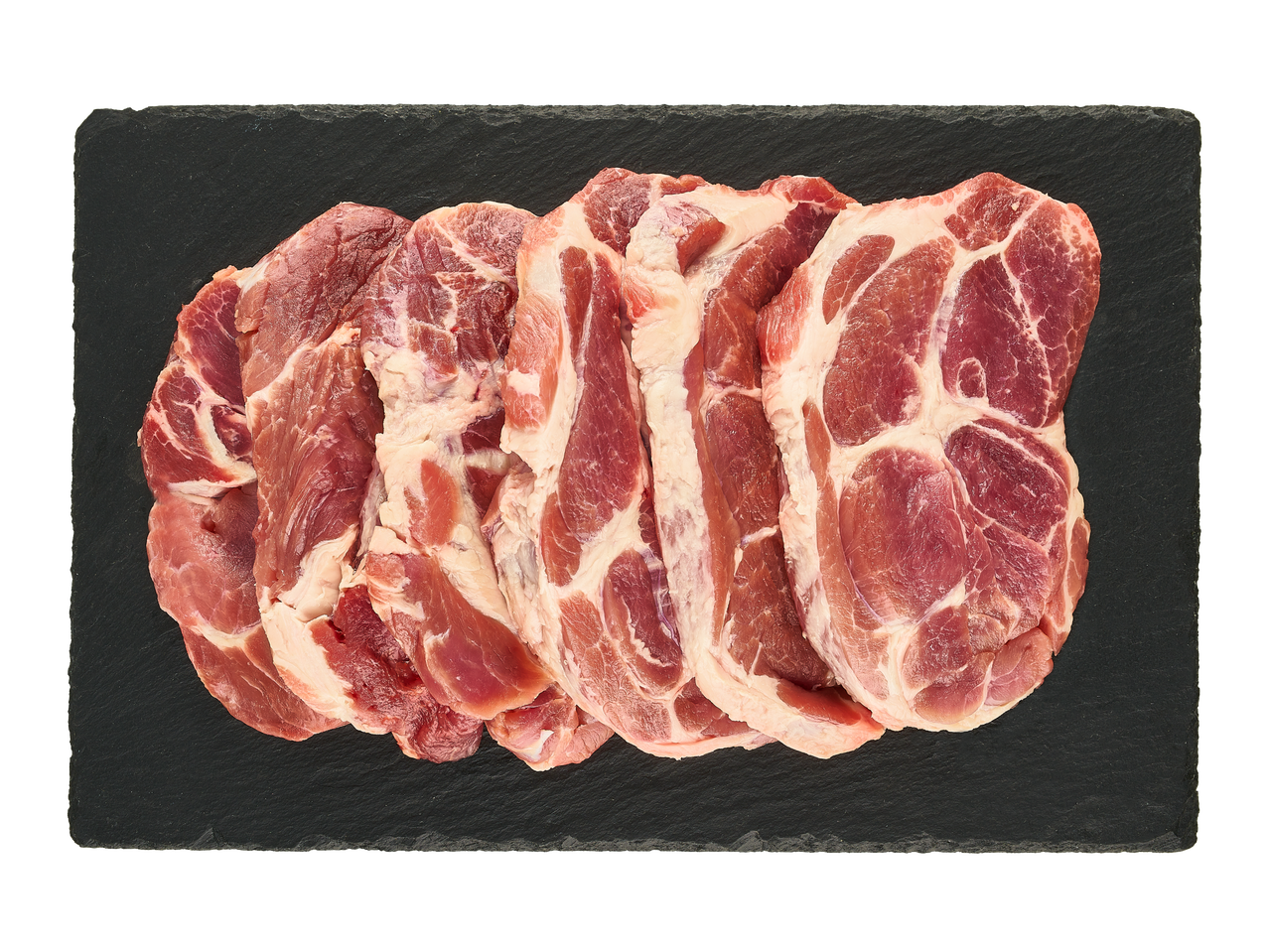 Toores seakaelakarbonaad mustal kivilaual