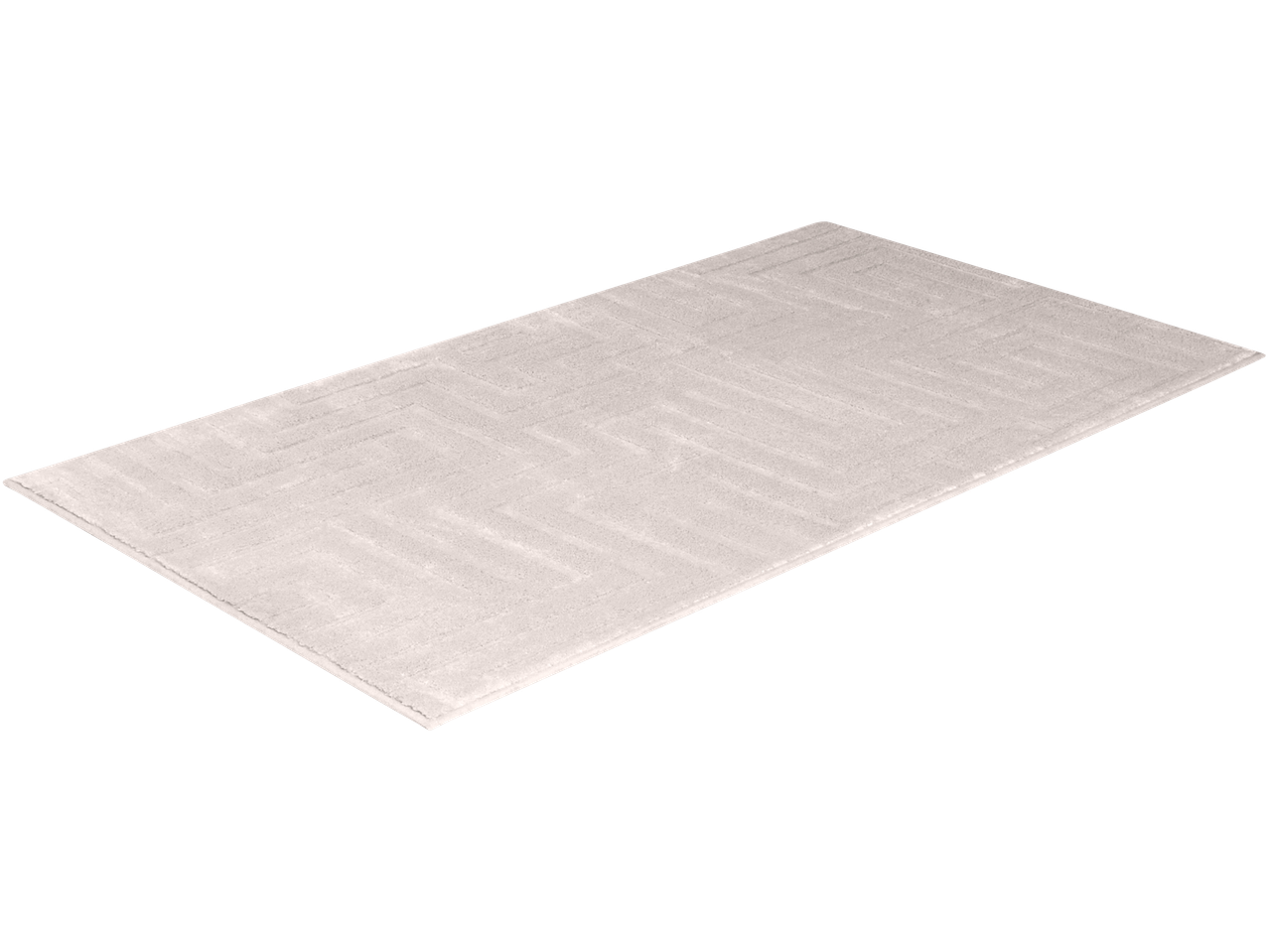 LIVARNO home čupavi tepih, krem, sa cik-cak šarom
