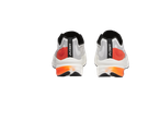 Crivit running shoes, white with orange accents, rear view