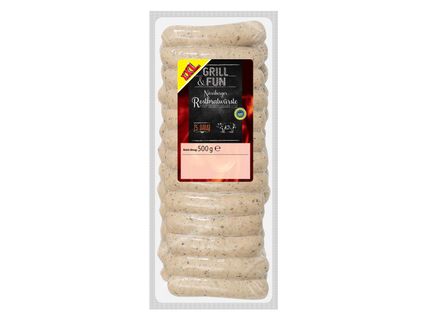 Nürnbergi grillkolbász
