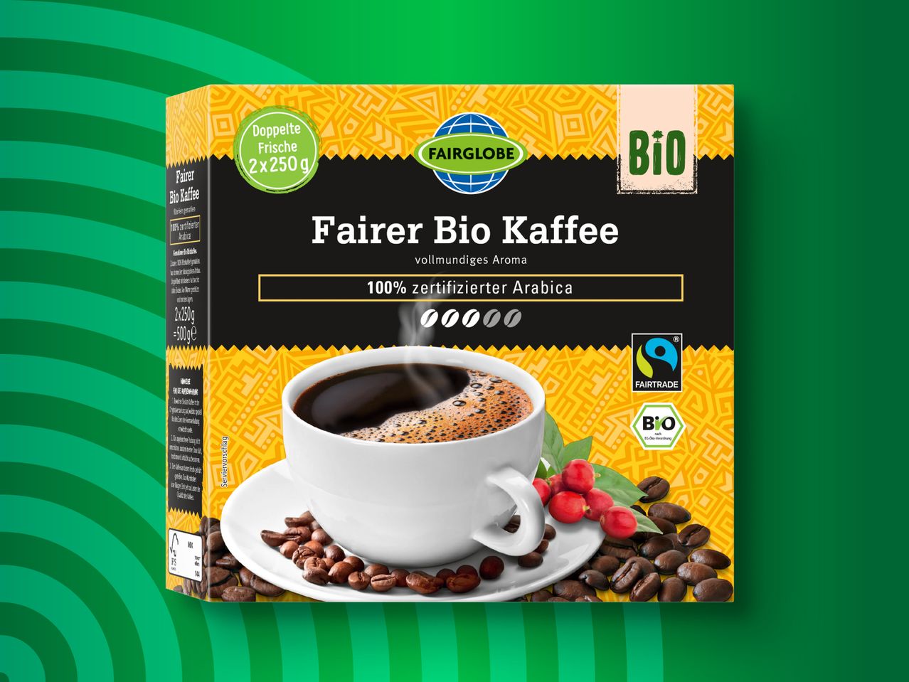 Gehe zu Vollbildansicht: Fairglobe Bio Fairtrade Cafe del Mundo - Bild 1