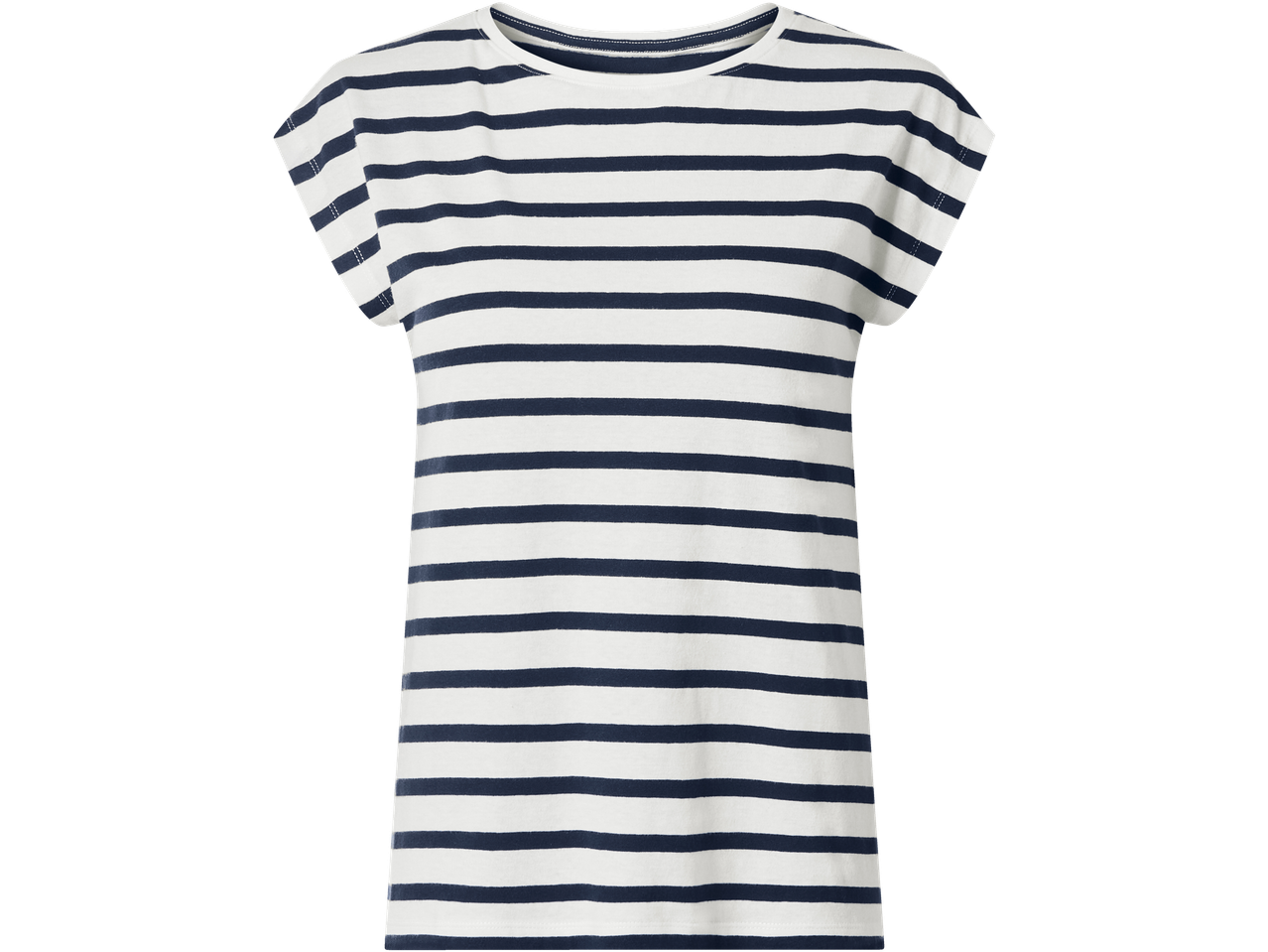 ESMARA gestreept wit en blauw pyjama T-shirt