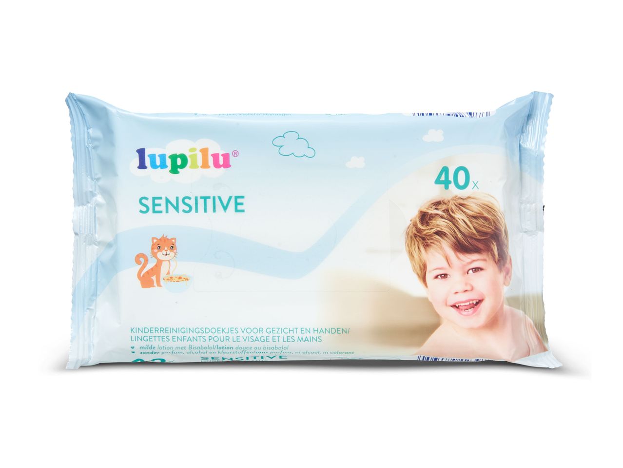 Lupilu Sensitive babydoekjes, 40 stuks.