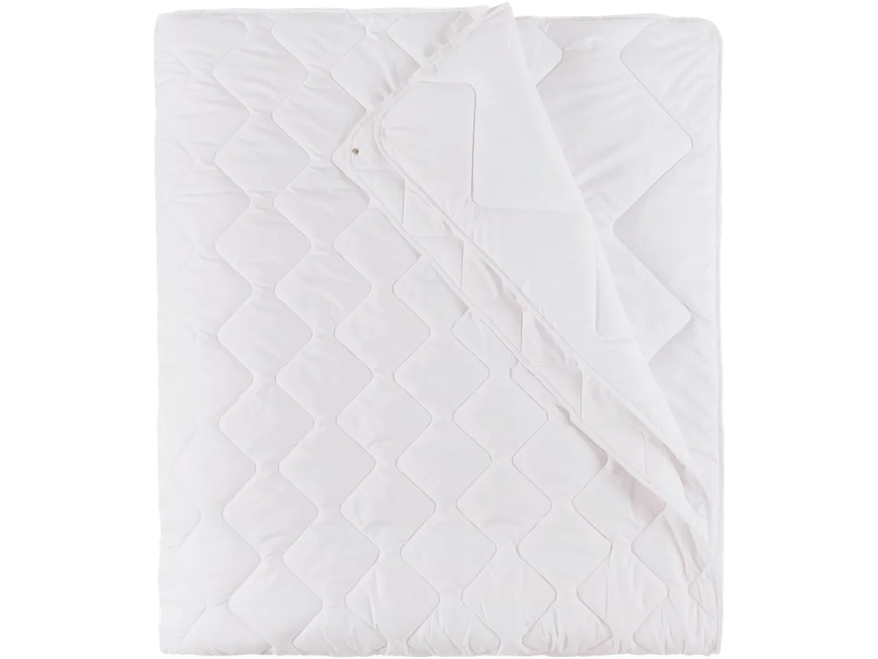 LIVARNO home 4 Seasons Duvet, white, folded