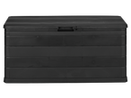 Livarno Garden Storage Box, black, closed