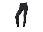 Black high-waisted leggings with mesh panels.