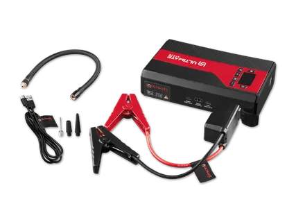 ULTIMATE SPEED 4-in-1 Autostarthilfe mit Kompressor, Powerbank und LED-Licht