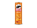 Pringles paprika chips in een tube.