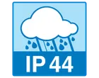IP44 sertifikāts, aizsardzība pret šļakatām.