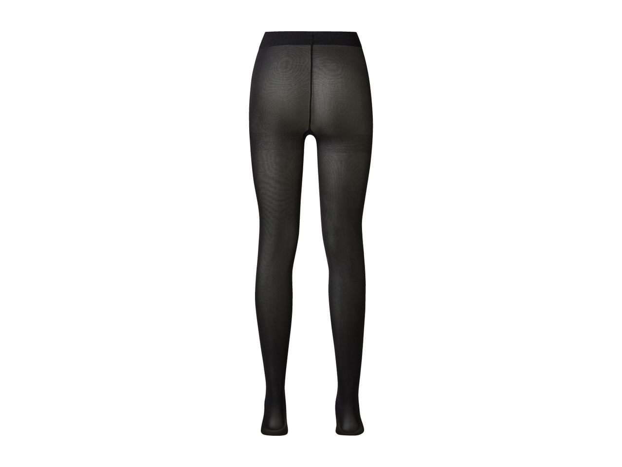 Black sheer tights on a white background
