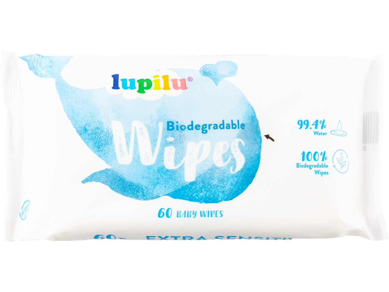 Lupilu biodegradable baby wipes.
