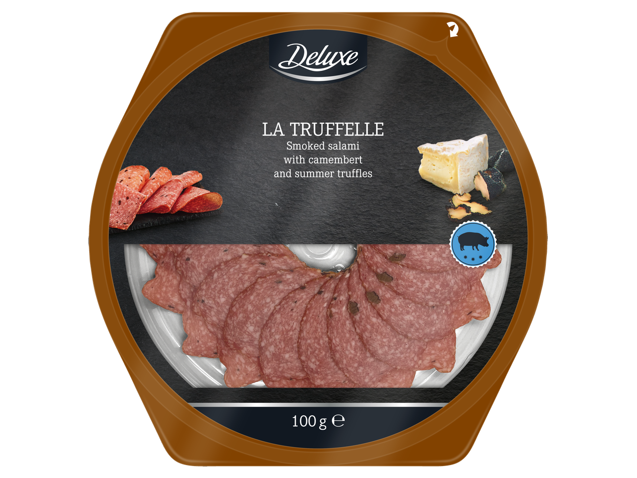 Deluxe La Truffelle suitsusalami Camemberti ja suvetrühvlitega, 100g