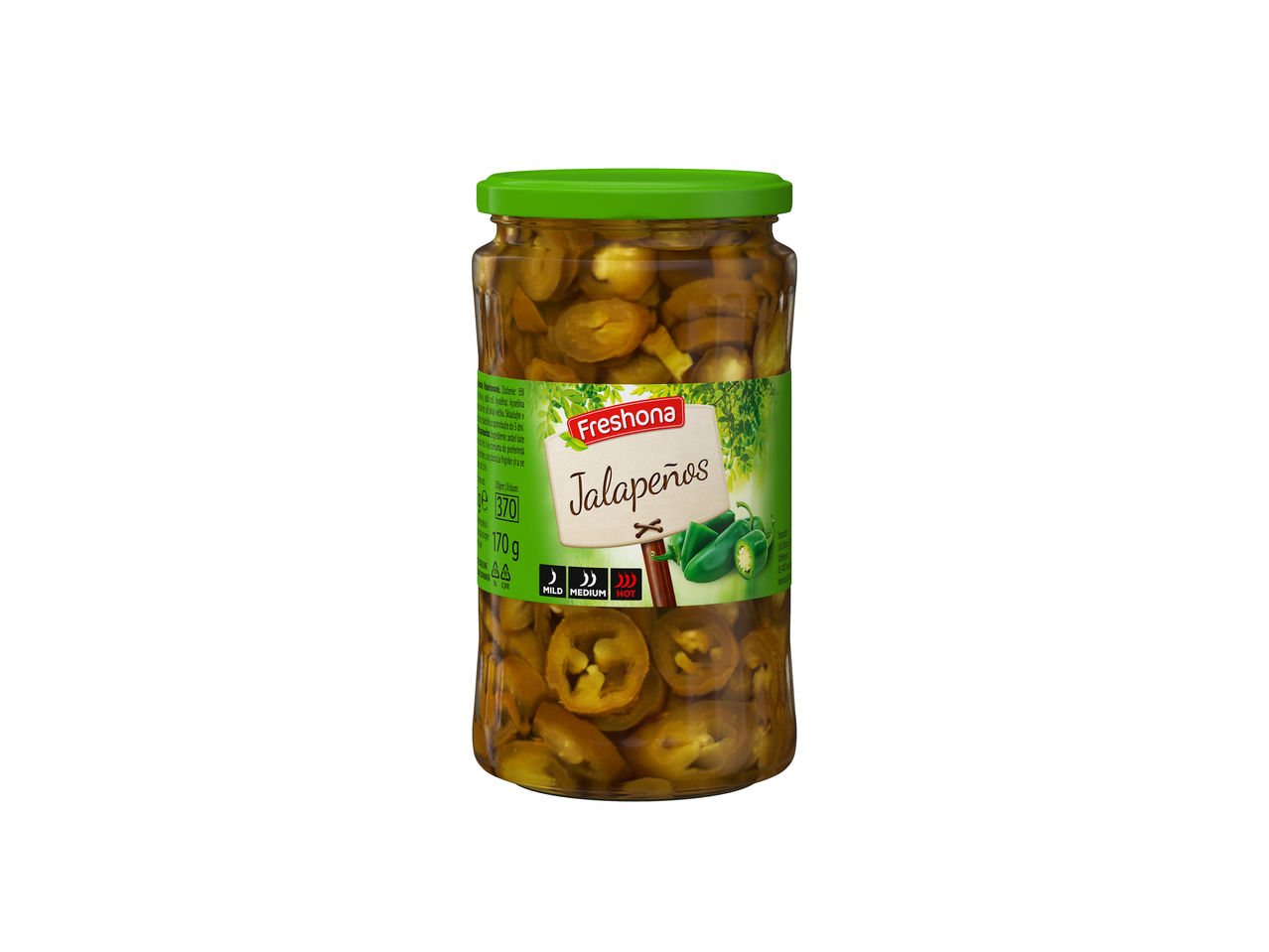 Jalapeños Freshoa în borcan.