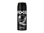 Zwarte deodorant bodyspray met een afbeelding van een maan en wolkenkrabbers.