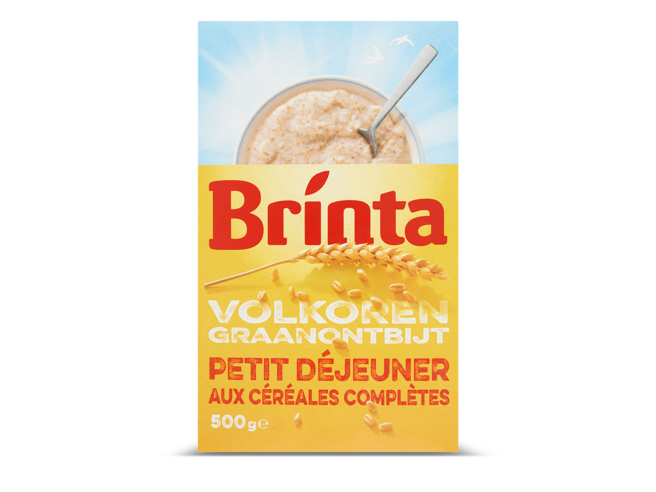 Brinta volkoren graanontbijt: havermoutpap in een doos.