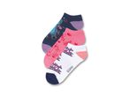 Tre paia di calzini Disney Stitch e Angel in blu, rosa e bianco.