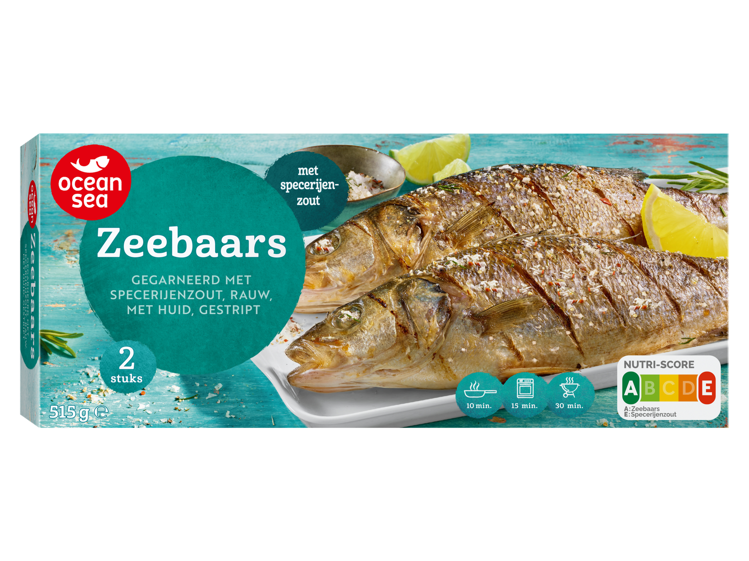 Gegrilde zeebaars