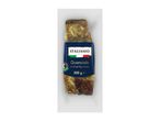 Vacuum-sealed package of air-dried pig's cheek, labeled 'Guanciale' with Italian flag, 300g.