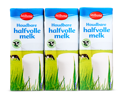 Halfvolle melk houdbaar