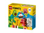 LEGO Classic set featuring colorful fruit and animal building blocks.
