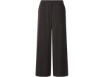 ESMARA zwarte Wide Leg broek met elastische tailleband en rechte pasvorm.