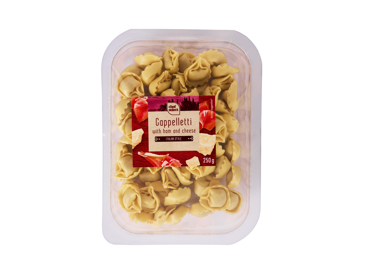 ITALIAMO Svježi Cappelletti cu șuncă și brânză, 250g