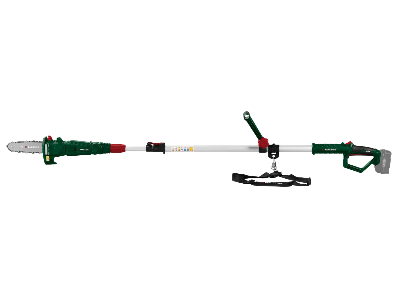 PARKSIDE 20 V battery-powered telescopic pole saw.