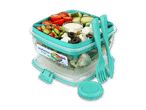 Sistema To Go Salatschüssel mit Besteck und Dressingbehälter