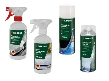 PARKSIDE® Antibeschlag-/Regenabweiser-/Vaseline-/Enteiser-Spray