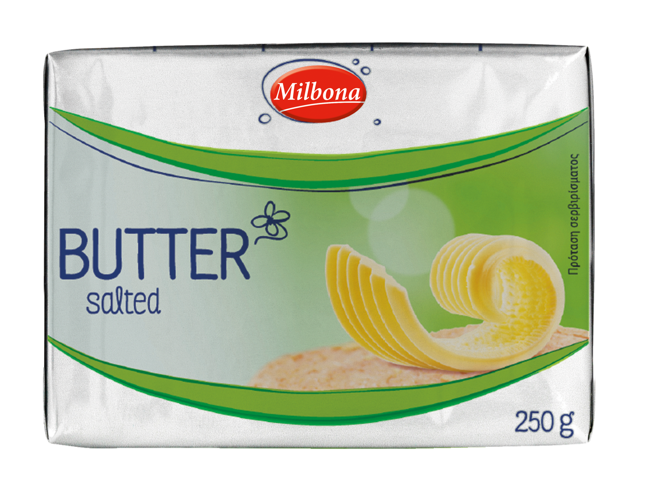 Milbona saltet smør, 250g