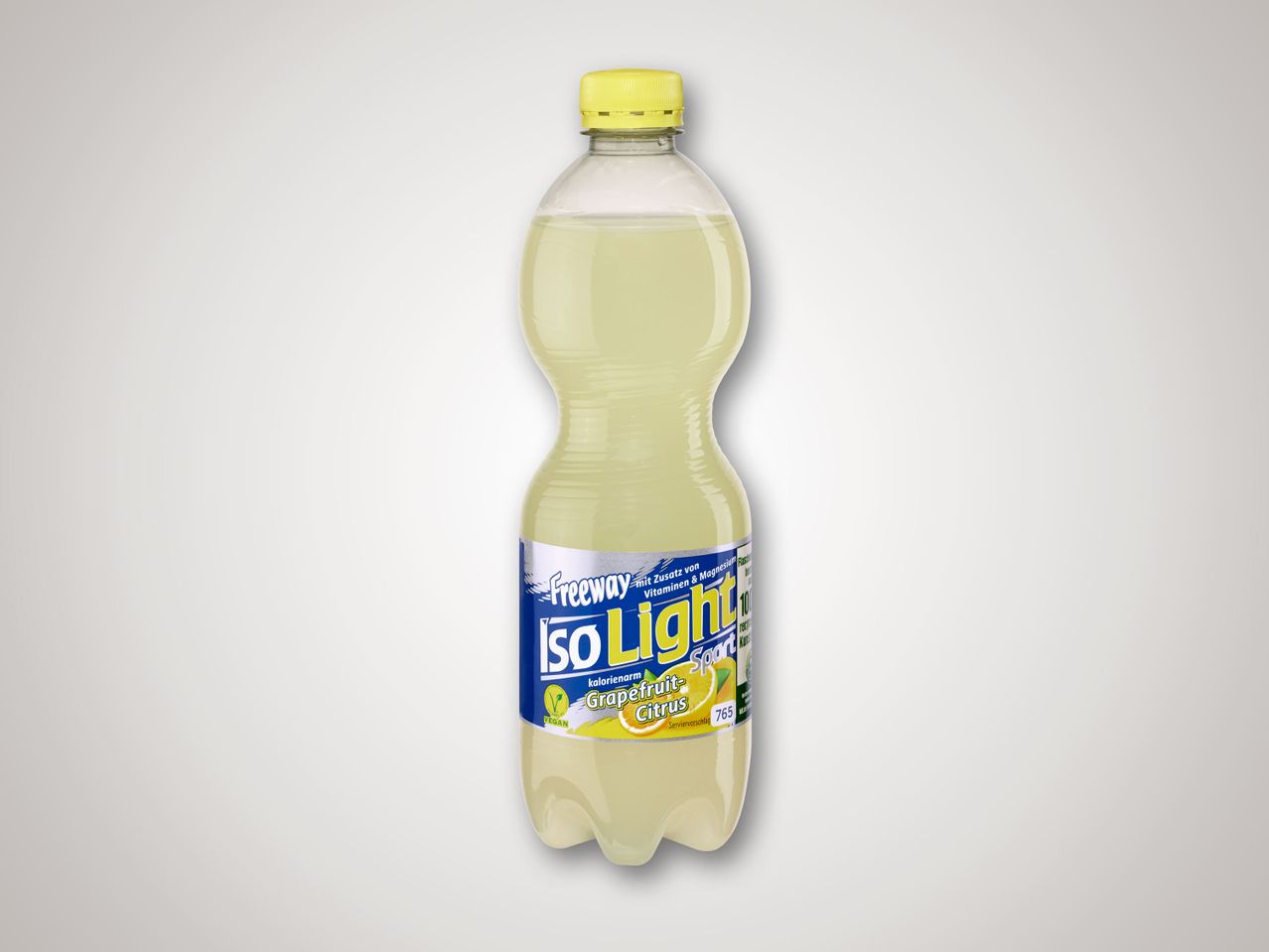 Freeway IsoLight Grapefruit-Citrus Getränk in der Flasche.