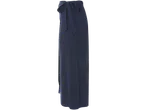 Fustă lungă bleumarin cu panglică