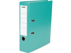 Crelando A4 Lever Arch File in teal with a label holder and finger hole.
