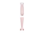 A pink SilverCrest immersion blender with a detachable blending shaft.