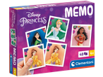 Princesių atminties žaidimas su 48 kortelėmis, įskaitant Pelenę, Mulan, Vaianą ir Belę.
