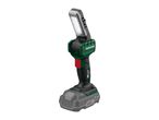 A Parkside X20V Team cordless LED work light with a battery pack.