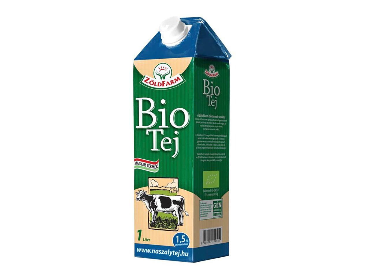 Ugrás a teljes képernyős nézethez: BIO UHT tej, 1,5% – Kép 1