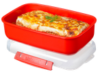 Sistema microwave container with lasagna