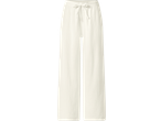 Pantaloni de muselină ESMARA pentru femei, de culoare ecru, cu talie elastică și șnur