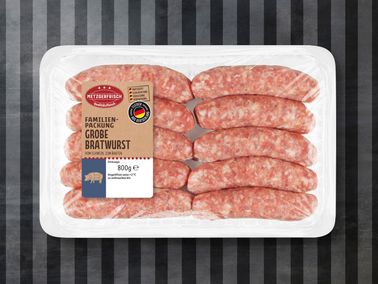 Metzgerfrisch Frische grobe Bratwurst XXL