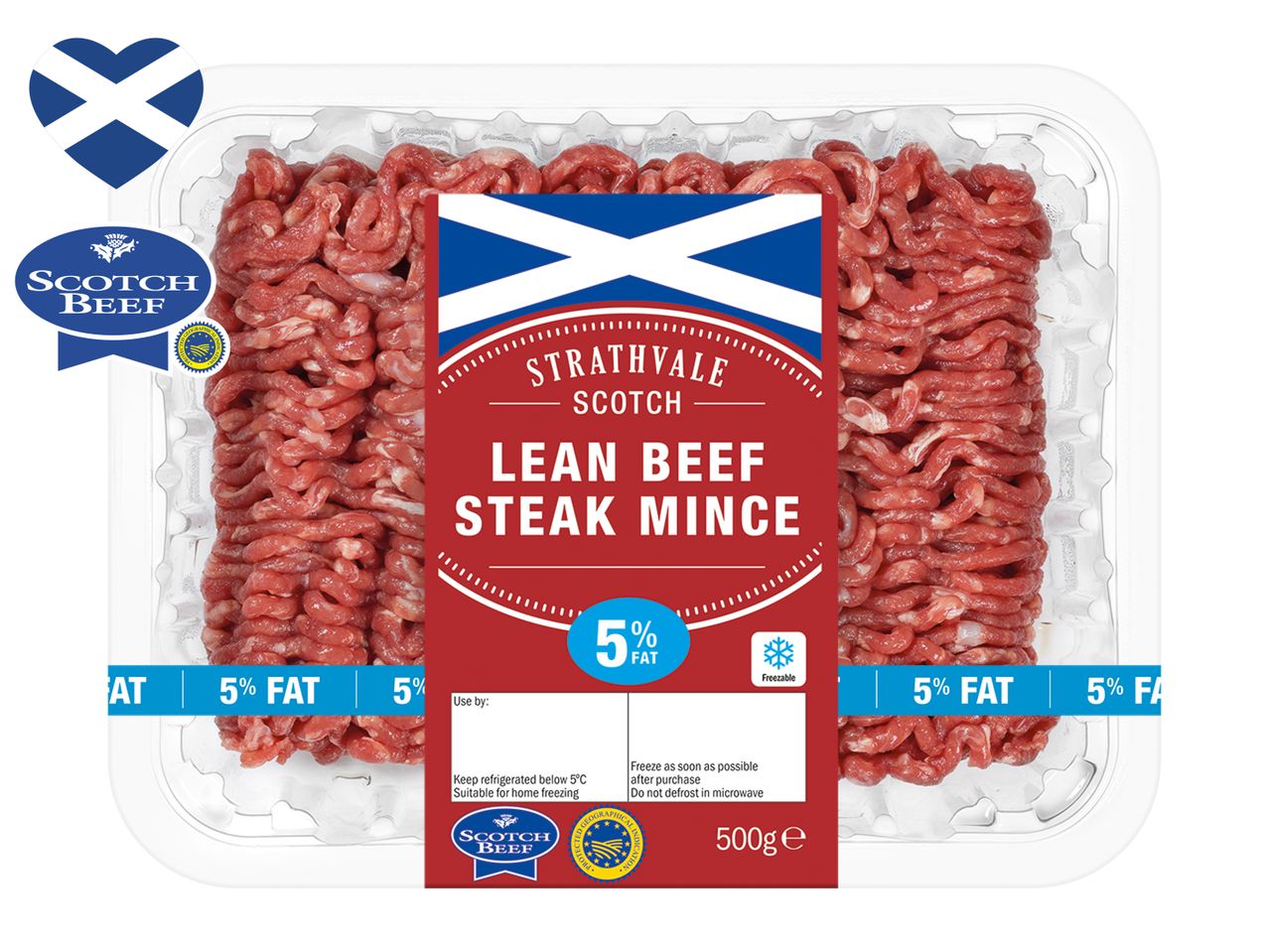 Go to full screen view: Strathvale Scotch Beef Lean Steak Mince - Image 1