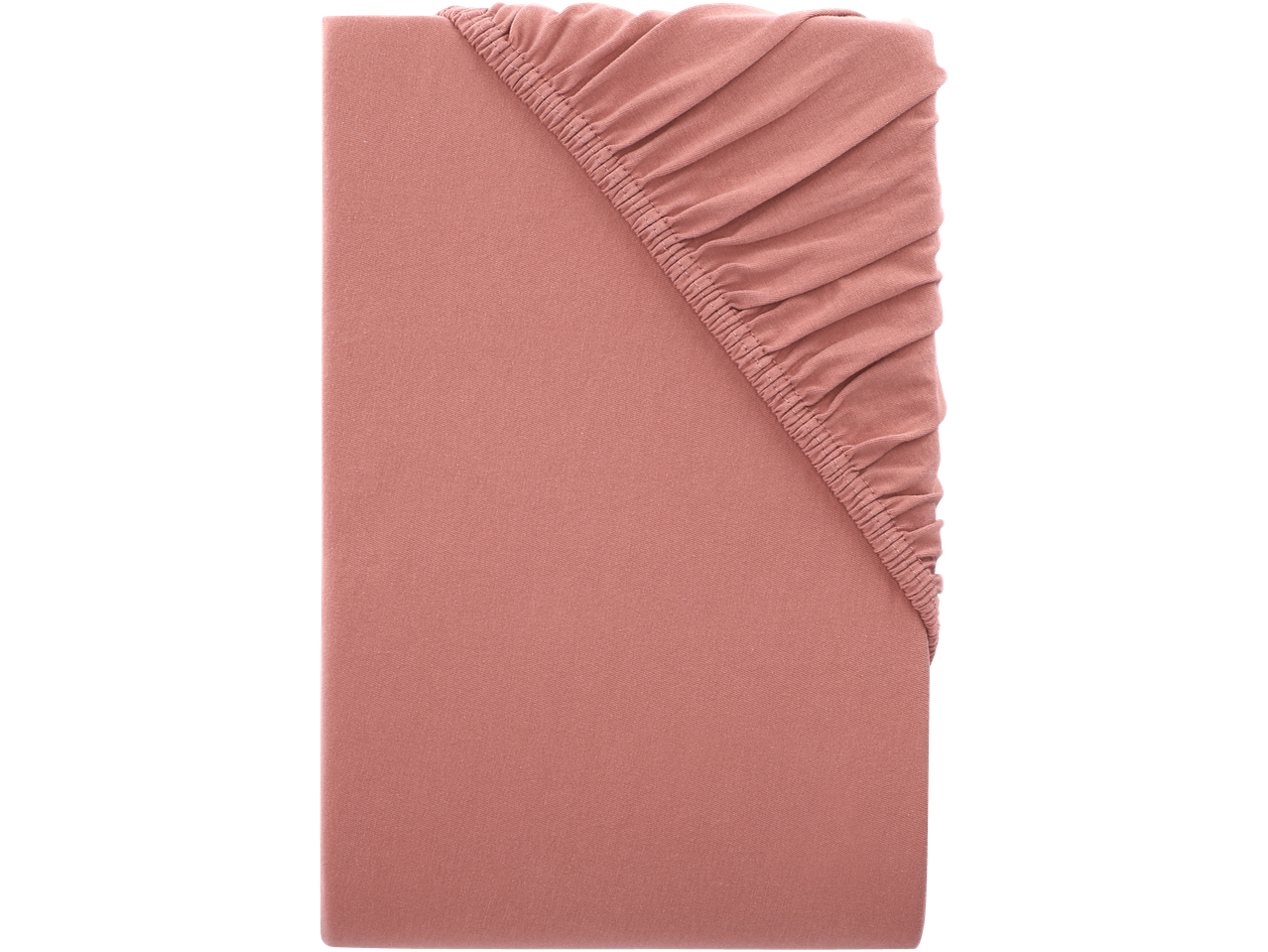 Cearșaf de pat LIVARNO home Dra-på-lakan din jerseu, de culoare roz-somon