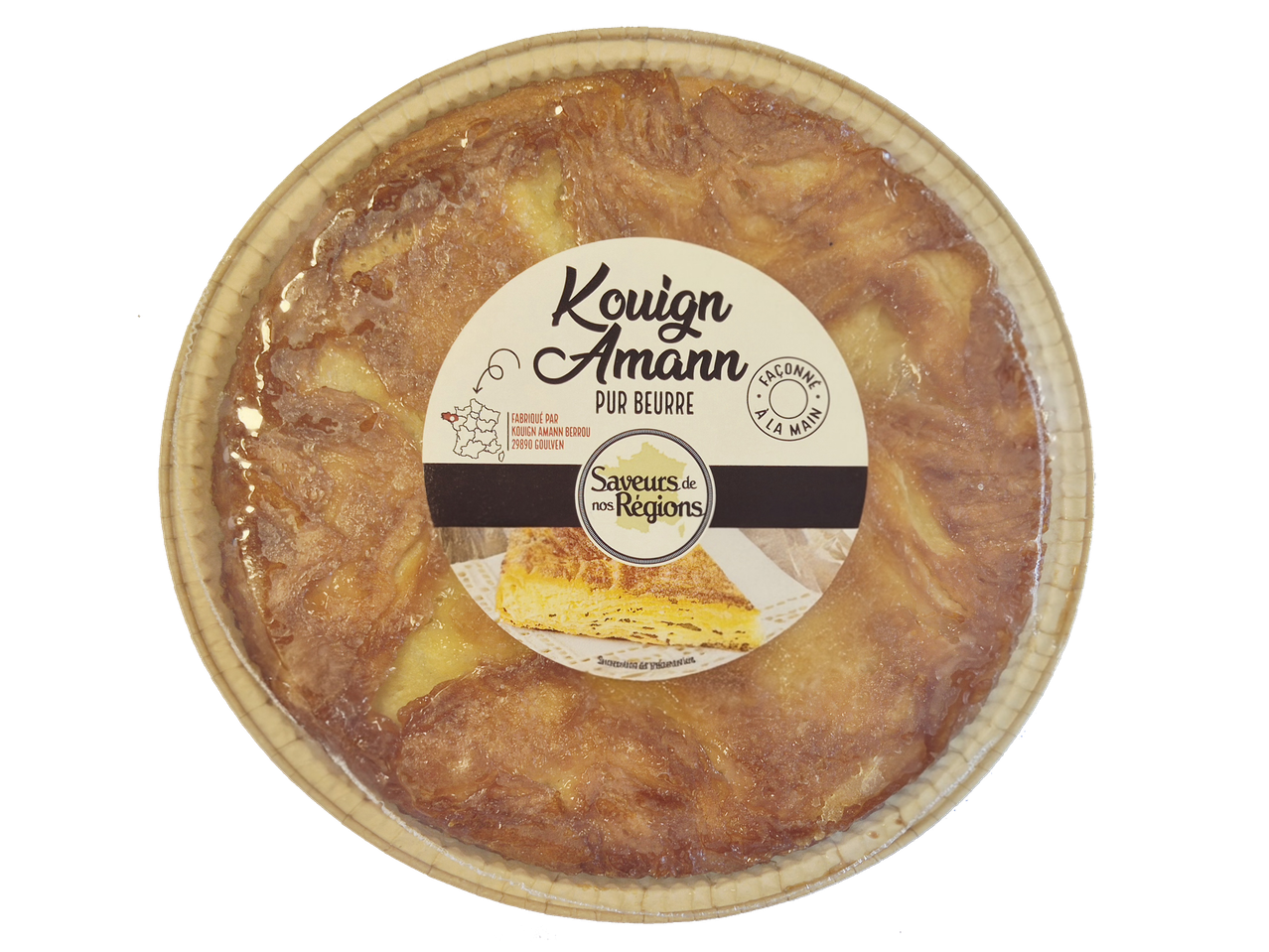 Kouign Amann pur beurre, façonné à la main, Saveurs de nos Régions.