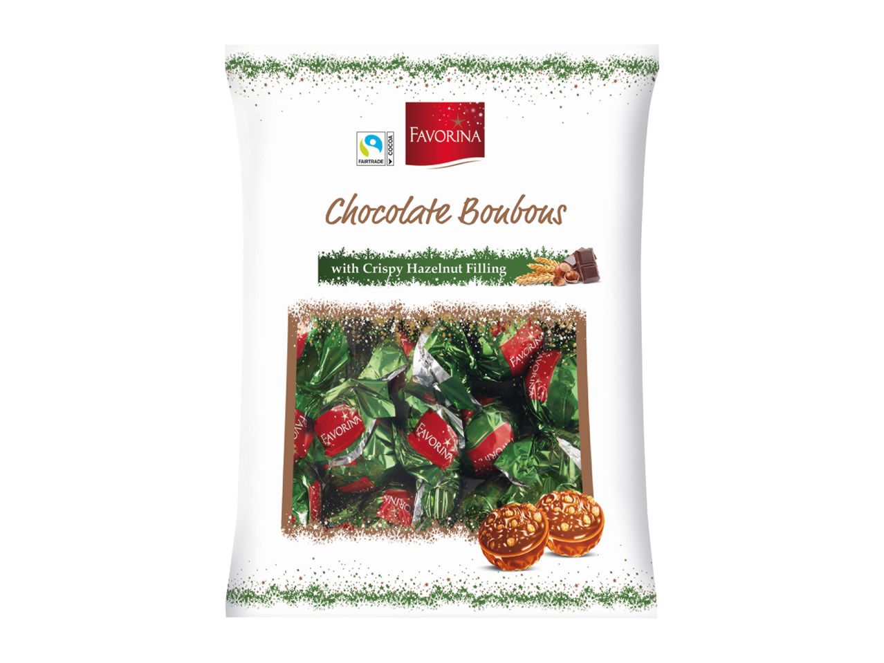 Chocolate Bonbons with Crispy Hazelnut Filling